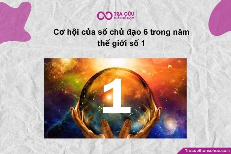 Năm thế giới số 1 (2026) là một năm đầy hứng khởi đối với người mang Số chủ đạo 6. Năm thế giới số 1 (2026) là một năm đầy hứng khởi đối với người mang Số chủ đạo 6.